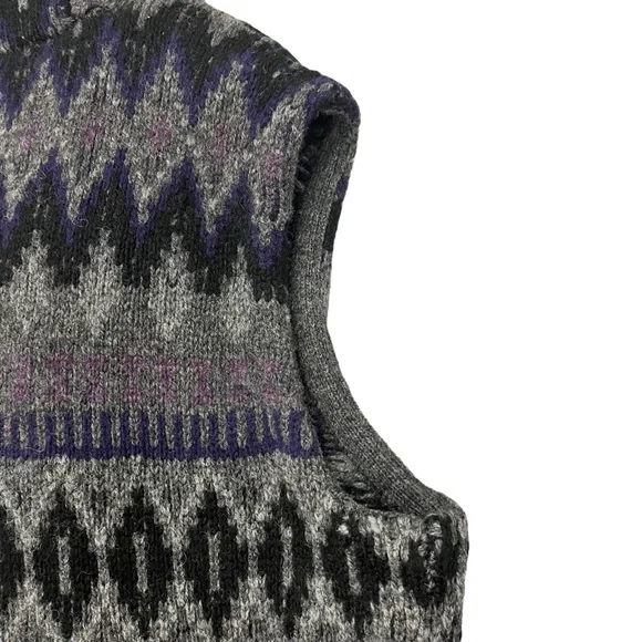 Lauren Ralph Lauren Women’s Lambswool Sweater Vest Shawl Collar Southwes… - Picture 10 of 15